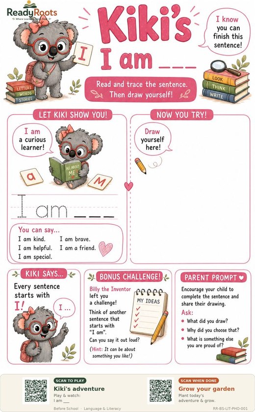 Kiki's Literacy worksheets